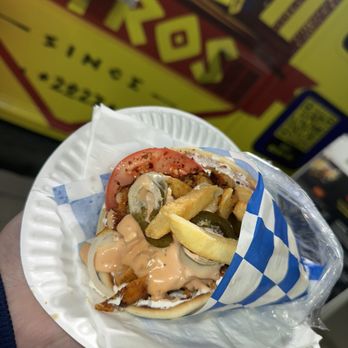 Los Gyros - Chicken Pita Gyros wrap - Salad Near Me - Glendale, California