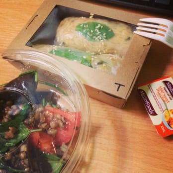More Wholefoods - Honey tofu rice paper rolls (with sweet chilli sauce), & eggplant, tomato, pearl barley and basil salad (with citrus sauce). $11 - Coffee & Tea Near Me - Fortitude Valley, QLD More Wholefoods - Honey tofu rice paper rolls (with sweet chilli sauce), & eggplant, tomato, pearl barley and basil salad (with citrus sauce). $11 - Coffee & Tea Near Me - Fortitude Valley, QLD
