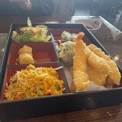 Jasmine Asian House - Shrimp Tempura lynch special with fried rice