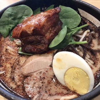 Santa Ramen - Stewed Pork Belly Ramen (Garlic flavor) - Ramen Near Me - San Mateo, California Santa Ramen - Stewed Pork Belly Ramen (Garlic flavor) - Ramen Near Me - San Mateo, California