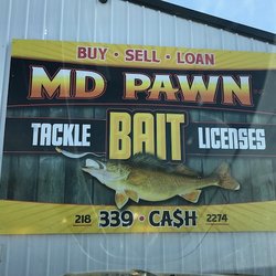 MD Pawn - Sign on the outside of building