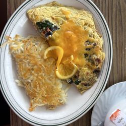 Boulevard Cafe & Grill - Veggie omelette and hashed browns