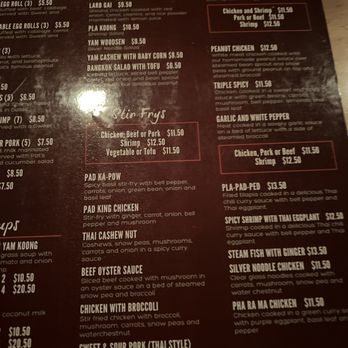 Bangkok Inn - Menu - Thai Near Me - Dallas, Texas