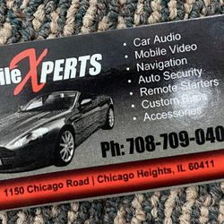 Unlimited Sound & Security - Business card (front)