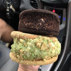 Paradise Ice Cream - Cappuccino Toffee Ice Cream/Oreo Cookie Sandwich and Key Lime Cheese Ice Cream/Sugar Cookie Sandwich