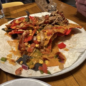 School House Kitchen & Libations - Pulled pork nachos (YUM!) - New American Near Me - Arvada, Colorado