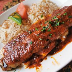 Usta Turkish & Mediterranean Restaurant - Yoghurt kebab: tomato yoghurt sauce over lamb and chicken