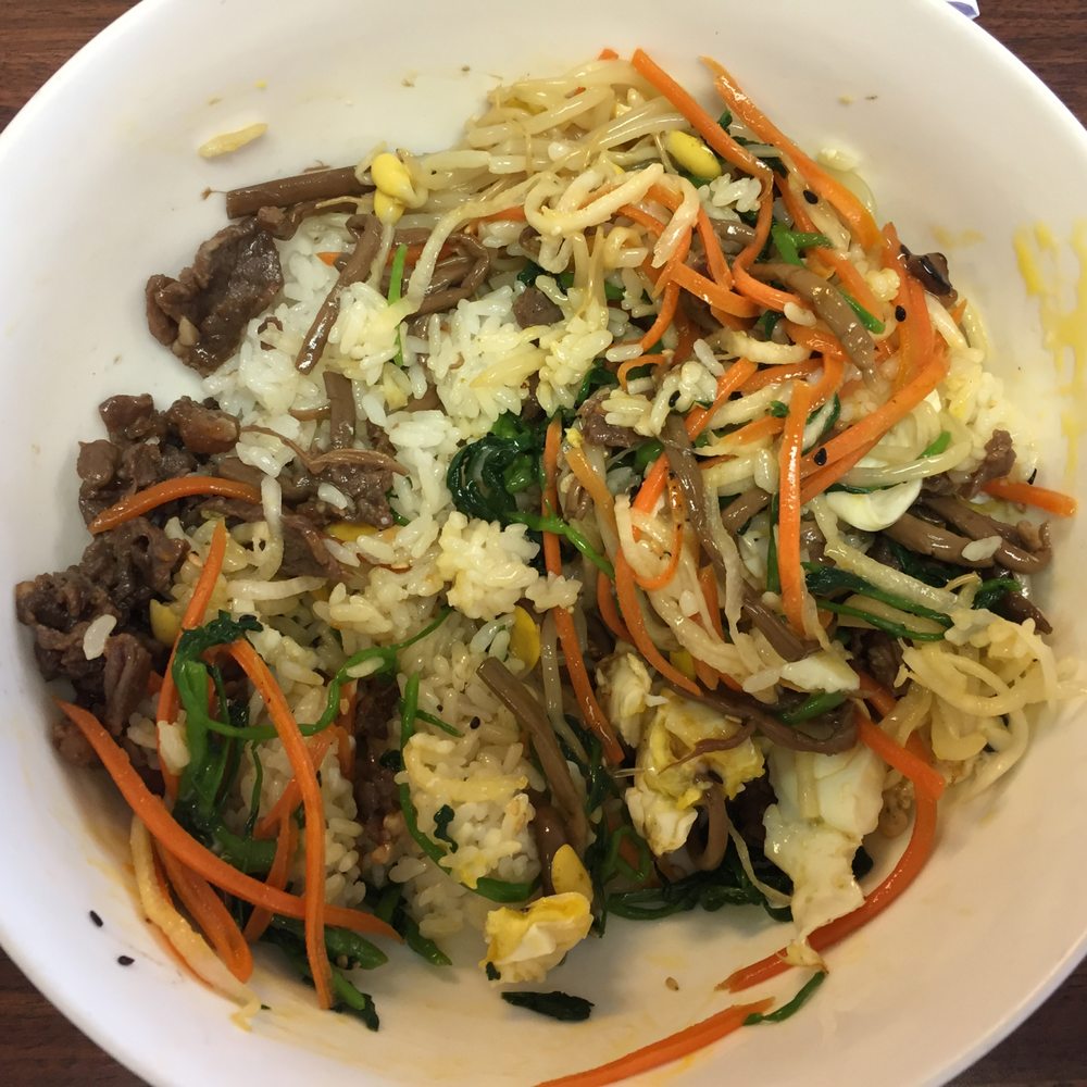 U Know Korean Bistro - bibimbap, I forgot to photo it before mixing - Korean Near Me - Sunrise, Florida U Know Korean Bistro - bibimbap, I forgot to photo it before mixing - Korean Near Me - Sunrise, Florida