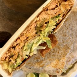 Jack Fruit Crunch Wrap on wheat