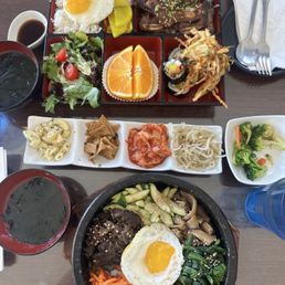 11. Bibimbap 13. LA Galbi Bento Box
