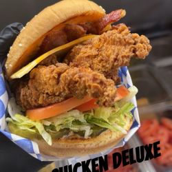 Food by Kris - Spicy chicken deluxe sandwich