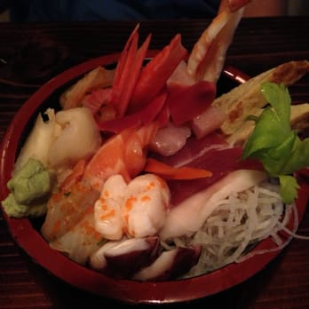 Sushi Mania - Sashimi rice bowl (i forget the actual name of the dish), but it was GREAT - Japanese Near Me - Alpharetta, Georgia Sushi Mania - Sashimi rice bowl (i forget the actual name of the dish), but it was GREAT - Japanese Near Me - Alpharetta, Georgia