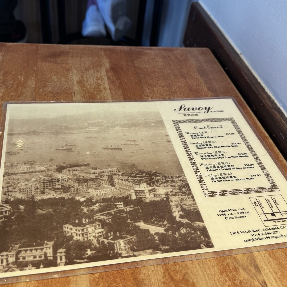 Savoy Kitchen - Menu - Asian Fusion Near Me - Alhambra, California