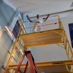 Getting It Done By Frank - Surface preparation and repaint walls at height