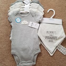 Here's my choice for a gift for my nieces baby boy.  5 pc., oneies  $15.99 - 20% off coupon