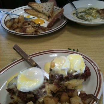 Modern Diner - Hash Benedict, grits, eggs sunnyside up - Diners Near Me - Pawtucket, Rhode Island Modern Diner - Hash Benedict, grits, eggs sunnyside up - Diners Near Me - Pawtucket, Rhode Island