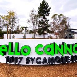 Hello Cannabis - Vista - Street signage