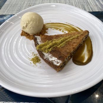 Atlantikos - Baklava tart honey ice cream - Mediterranean Near Me - Bal Harbour, Florida