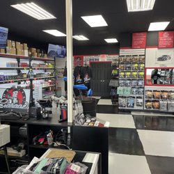 Detail Garage - Inside of store looking at the back wall
