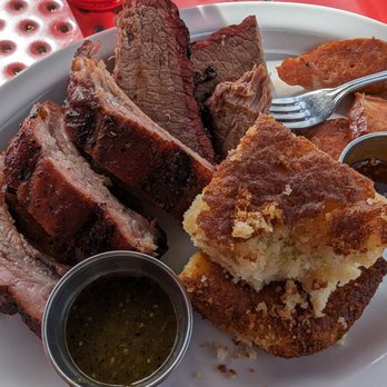 Avery Brewing - The meat, meat, meat. Sausage, ribs, brisket and cornbread - Breweries Near Me - Boulder, Colorado