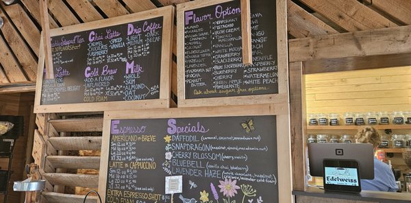 Menu photo 1 Edelweiss Coffee & Tea Co. Amana, IA Menu photo 1 Edelweiss Coffee & Tea Co. Amana, IA