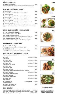 Menu photo 7 Pho Ga Nha San Jose, CA Menu photo 7 Pho Ga Nha San Jose, CA