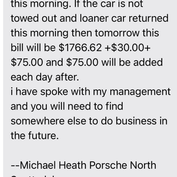 Porsche North Scottsdale - They messed up so they made the balance at zero and don't want my business anymore - Car Dealers Near Me - Phoenix, Arizona Porsche North Scottsdale - They messed up so they made the balance at zero and don't want my business anymore - Car Dealers Near Me - Phoenix, Arizona
