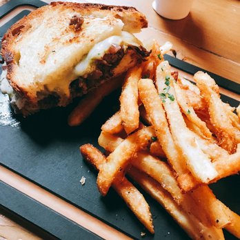 Maize + Mash - 1/2 short rib grilled cheese and fries - Southern Near Me - Glen Ellyn, Illinois