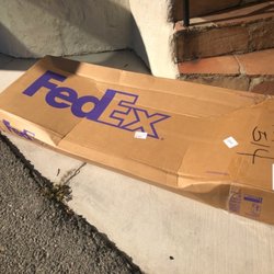 FedEx Office Print & Ship Center - What box looked like at end of delivery.