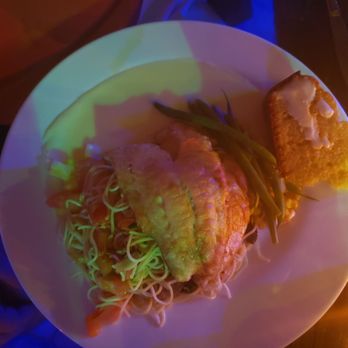 Blue Heaven - Yellow tail snapper which the sauce was damned good.  Would highly recommend - Breakfast & Brunch Near Me - Key West, Florida