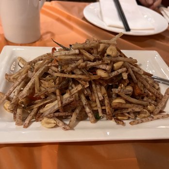 Orange Bistro - Fried taro, peanuts and anchovies - Chinese Near Me - Alhambra, California Orange Bistro - Fried taro, peanuts and anchovies - Chinese Near Me - Alhambra, California