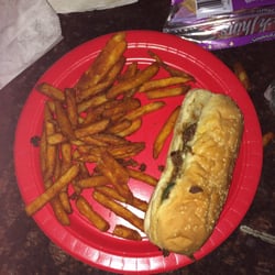 Tasty's - The philly and seasoned fries were delicious!