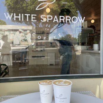White Sparrow Coffee - Whole milk latte, oat flat white - Coffee Roasteries Near Me - Tustin, California