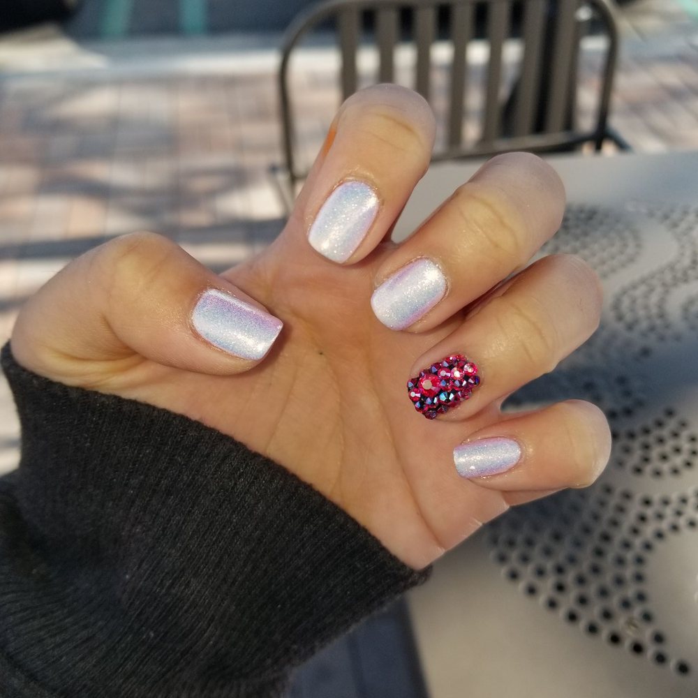 Happy Nails and Spa - Gel manicure with chrome and deisigns by nick!! - Nail Salons Near Me - Irvine, California Happy Nails and Spa - Gel manicure with chrome and deisigns by nick!! - Nail Salons Near Me - Irvine, California