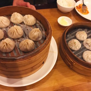 Jeng Chi - Xiao Long Bao (left) 8! Beef XLB (right) green tops, 6! - Bakeries Near Me - Richardson, Texas