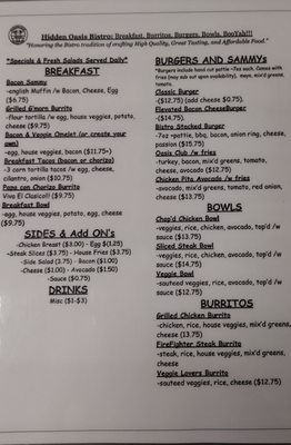 Menu photo 5 Hidden Oasis Bistro Palm Springs, CA Menu photo 5 Hidden Oasis Bistro Palm Springs, CA