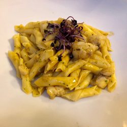 Nerodiseppia - Fusi with monk fish ragut