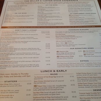 Miller & Carter - Menu - Steakhouses Near Me - Birmingham, XWM