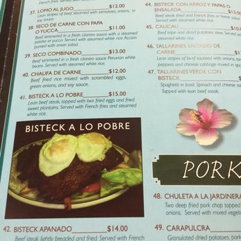 Sabor Peruano - Menu - Peruvian Near Me - Fairfield, Ohio