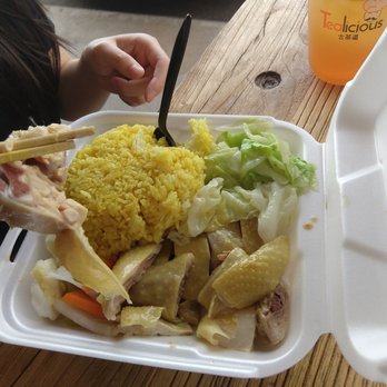 Tealicious - Hainan chicken rice meal with free drink 8.95 - Bubble Tea Near Me - Sacramento, California