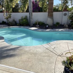 Replastered pool