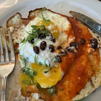 Brickroom - Teeny-tiny Huevos Rancheros -- $14.00 bucks. - New American Near Me - Ashland, Oregon Brickroom - Teeny-tiny Huevos Rancheros -- $14.00 bucks. - New American Near Me - Ashland, Oregon