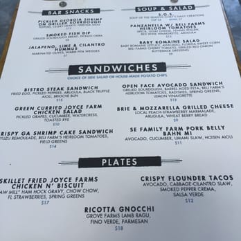 The Ice Plant - Lunch menu - Cocktail Bars Near Me - St. Augustine, Florida The Ice Plant - Lunch menu - Cocktail Bars Near Me - St. Augustine, Florida