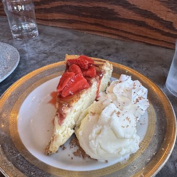 Lewes Oyster House - Strawberry pretzel salad cheesecake - Seafood Near Me - Lewes, Delaware