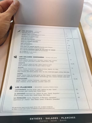 Menu photo 1 La Source Paris, 75 Menu photo 1 La Source Paris, 75