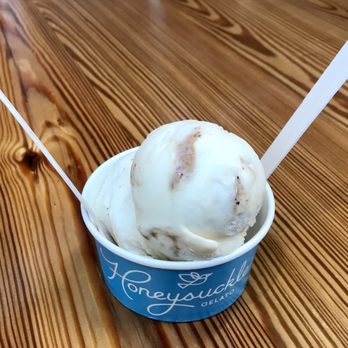 Honeysuckle Gelato - 2 scoops - Vanilla Bean, Brown Butter - Gelato Near Me - Charlotte, North Carolina Honeysuckle Gelato - 2 scoops - Vanilla Bean, Brown Butter - Gelato Near Me - Charlotte, North Carolina