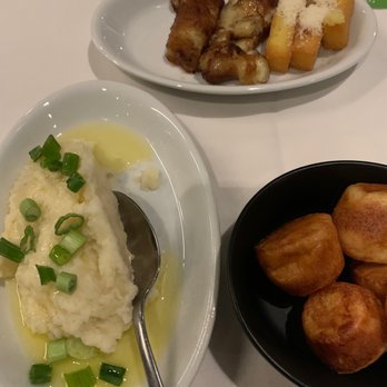 Fogo de Chão - Mashed Potatoes Brazilian bread and fried plaintains and polenta - Brazilian Near Me - Pittsburgh, Pennsylvania