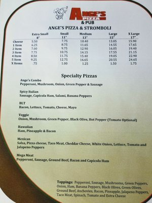 Menu photo 3 Ange's Pizza & Pub Heath, OH Menu photo 3 Ange's Pizza & Pub Heath, OH