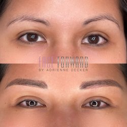 FACE FORWARD Permanent Cosmetics & Aesthetics Studio - Before/ After Microblading by Adrienne Decker