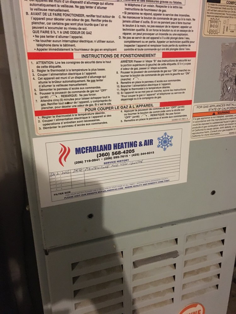 MCFARLAND HEATING & AIR LLC